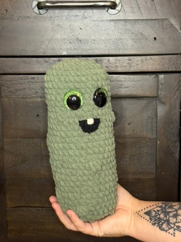 🥒 Giant Crochet Pickle Plush