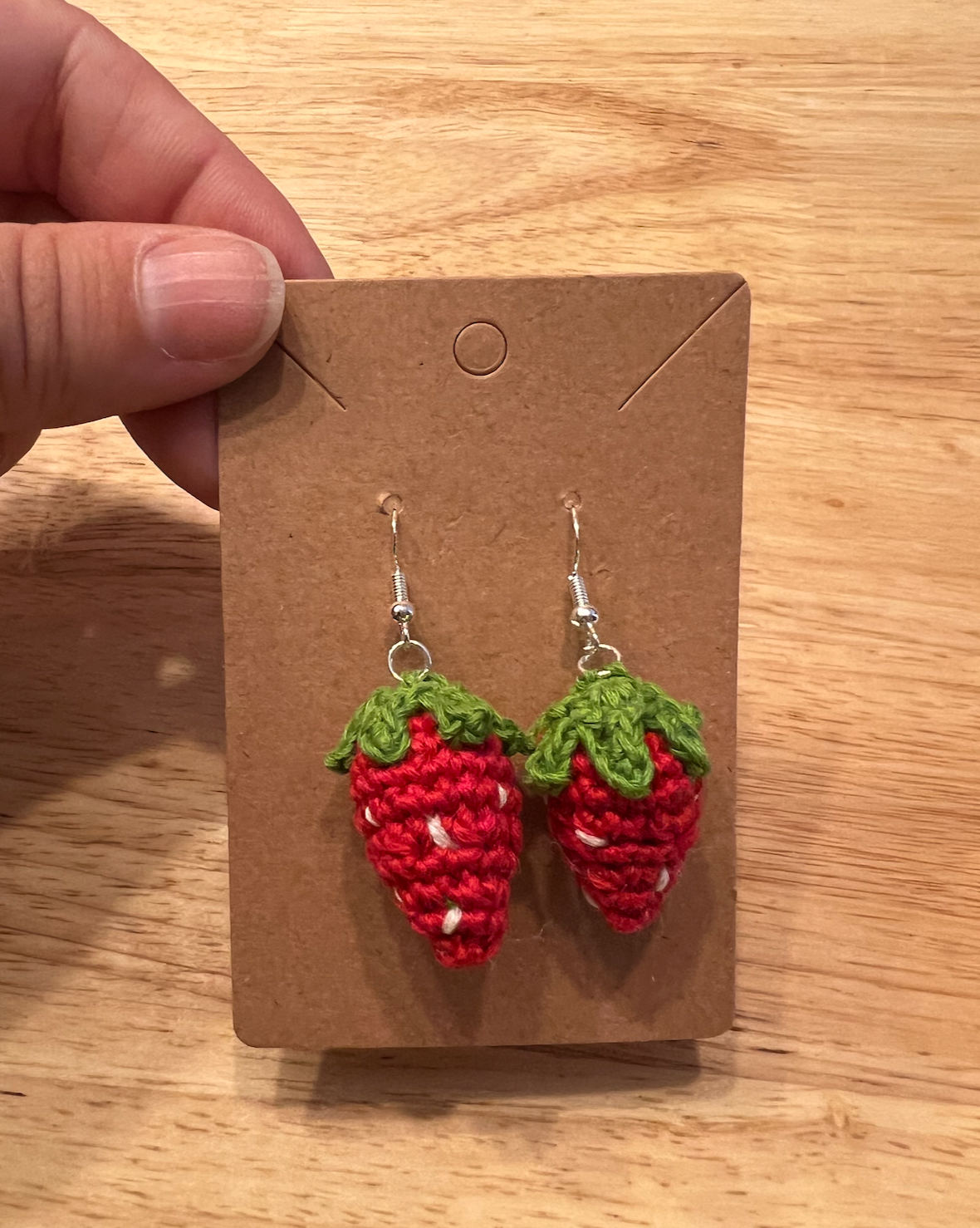 Micro Strawberry Earrings