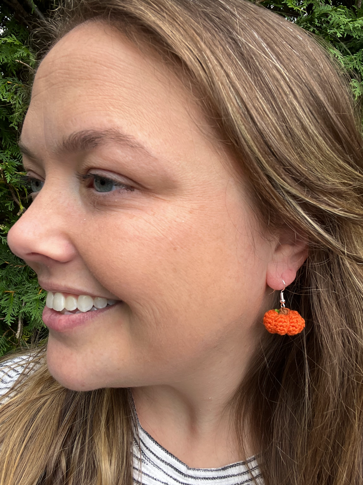Micro Pumpkin Earrings