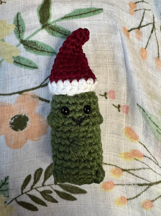 Crochet Christmas Pickle Ornament