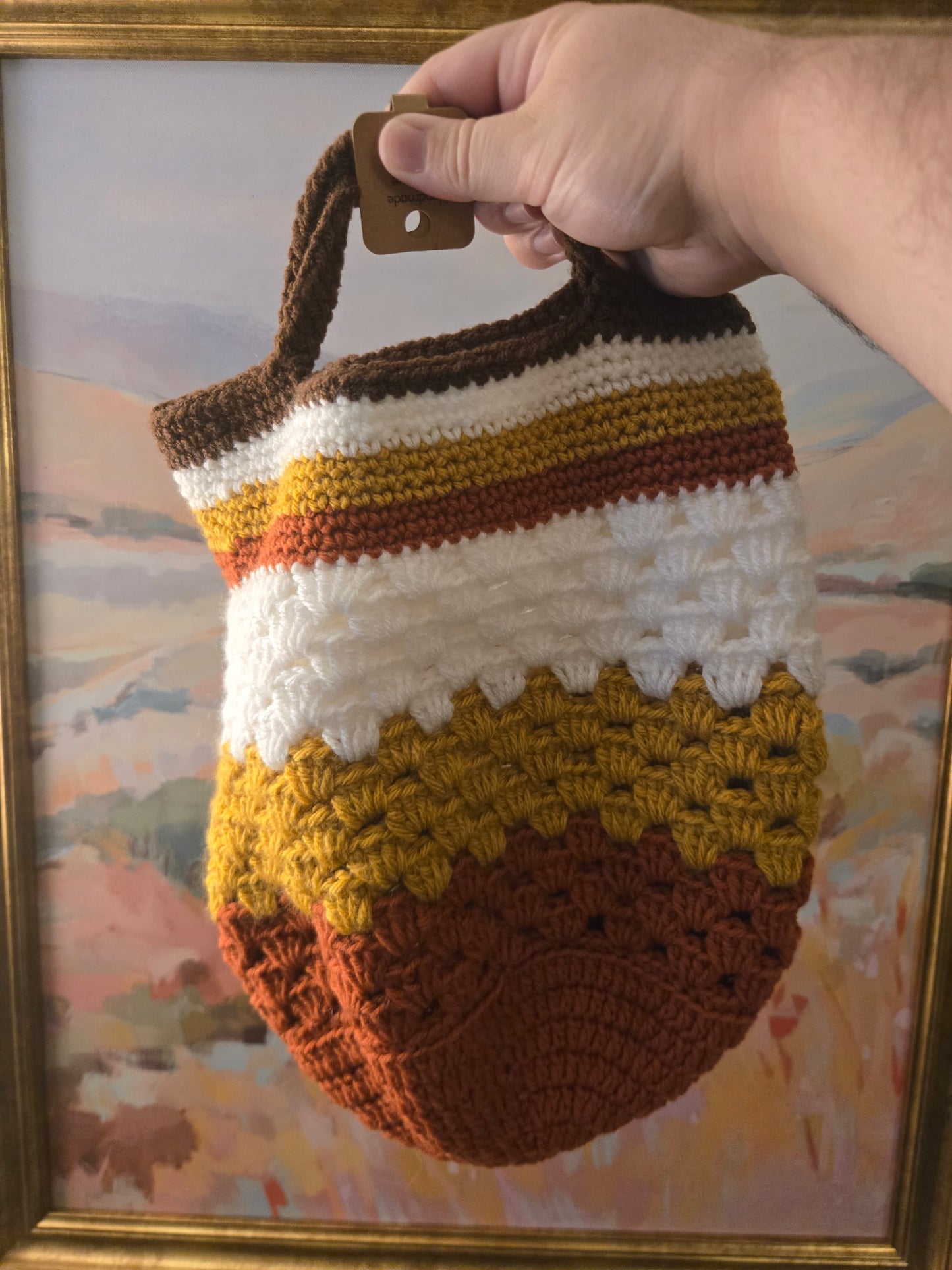 Candy Corn Inspired Market Bag