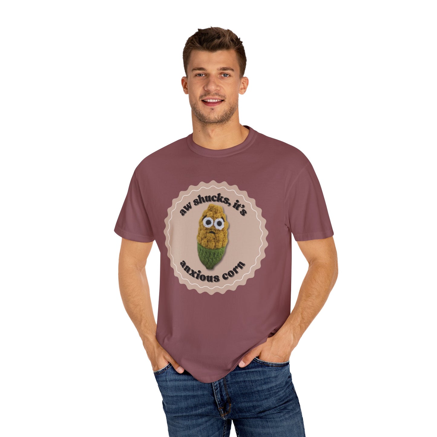 Anxious Corn Crochet T-Shirt