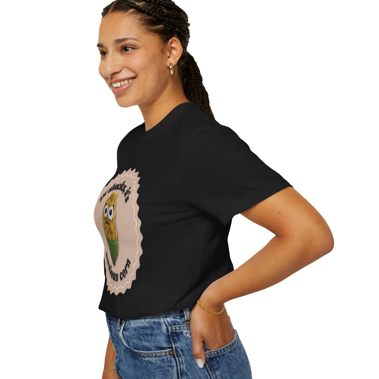 Anxious Corn Crochet T-Shirt