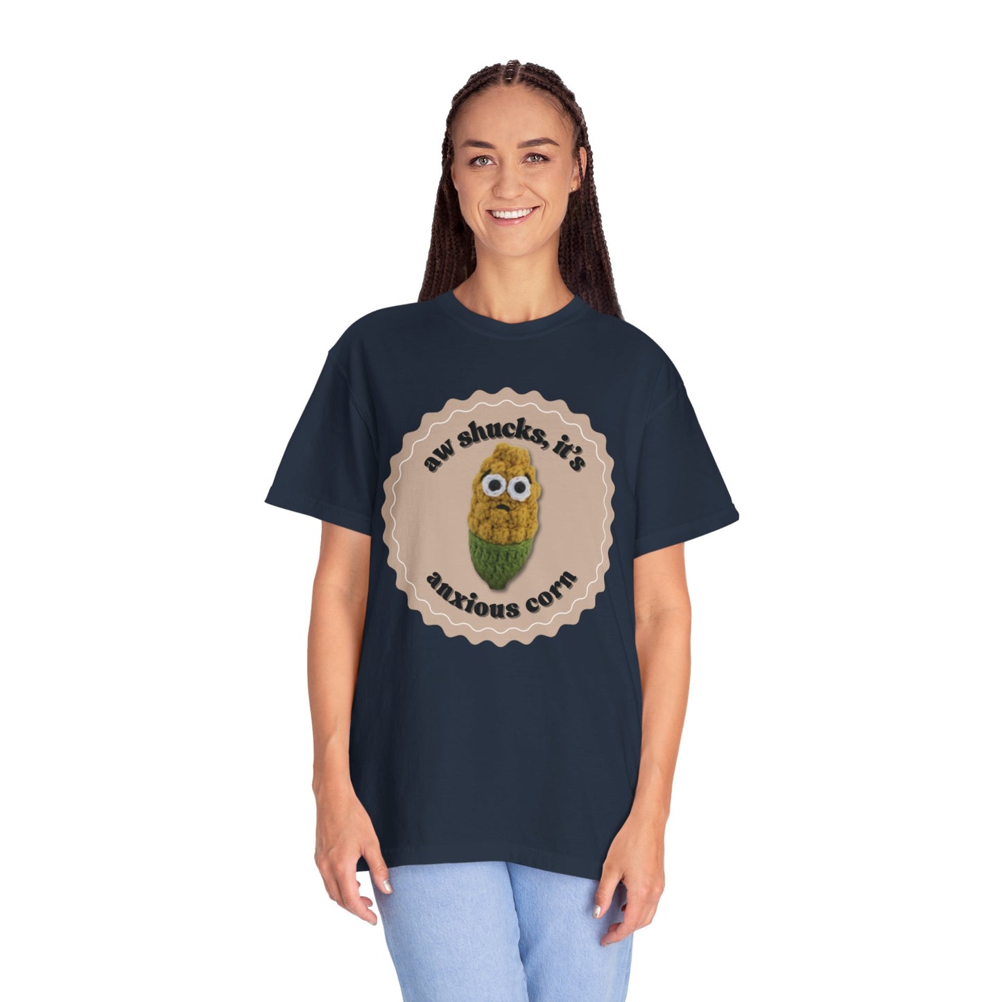 Anxious Corn Crochet T-Shirt
