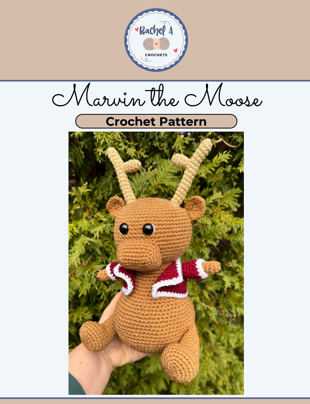 Marvin the Moose - Crochet Pattern